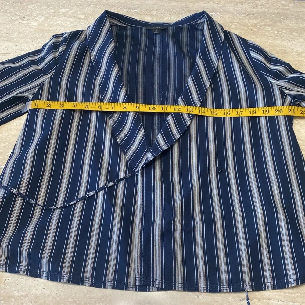 J.Crew Striped Blue Women's 2 piece pant suit, Excellent Condition, - Picture 9 of 16